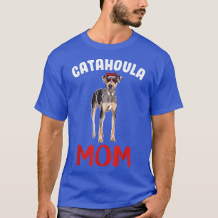 Catahoula Mum Funny Catahoula Leopard Dog Mum Moth T-Shirt