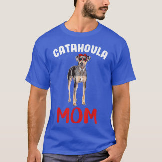 Catahoula Mum Funny Catahoula Leopard Dog Mum Moth T-Shirt