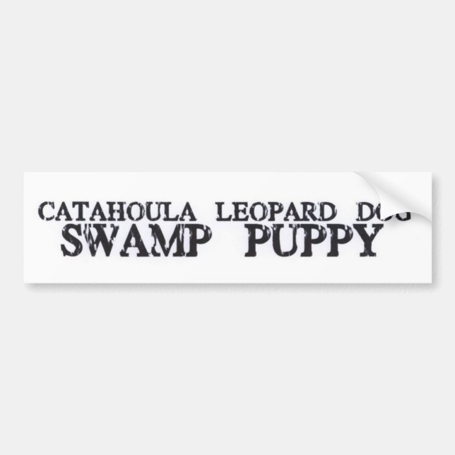 Catahoula Swamp Puppy Bumper Sticker (Front)