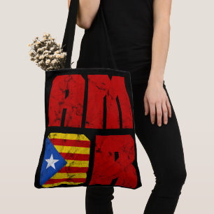 Catalan Amor, Catalan Independence Flag Tote Bag