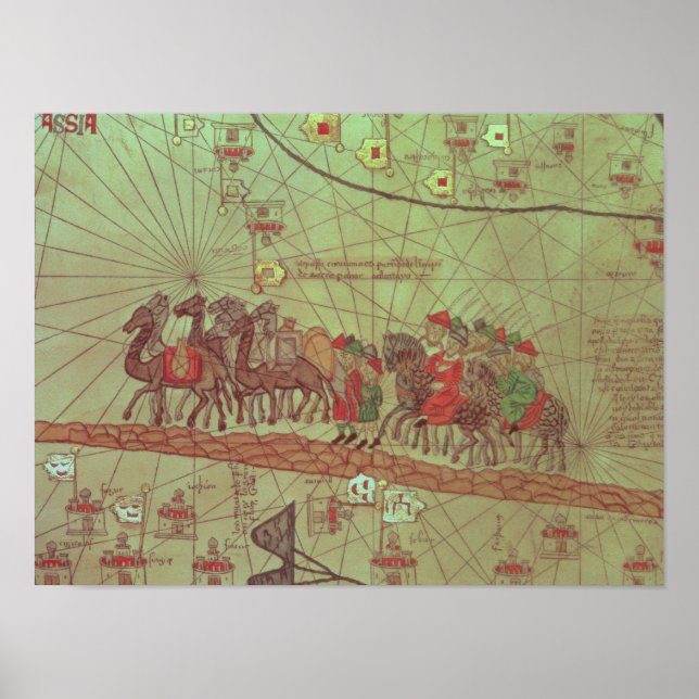 Catalan Atlas, detail showing Poster (Front)