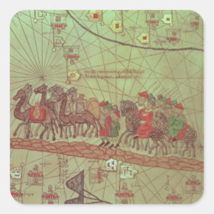 Catalan Atlas, detail showing Square Sticker