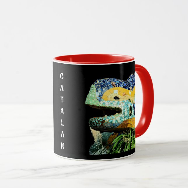 Catalan - Barcelona, Gaudi - Lizard, Spain Mug (Front Right)