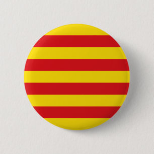 Catalan Flag 6 Cm Round Badge