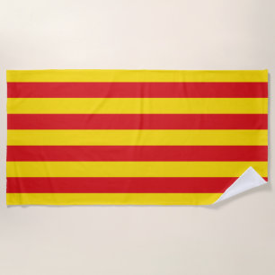 Catalan Flag Beach Towel