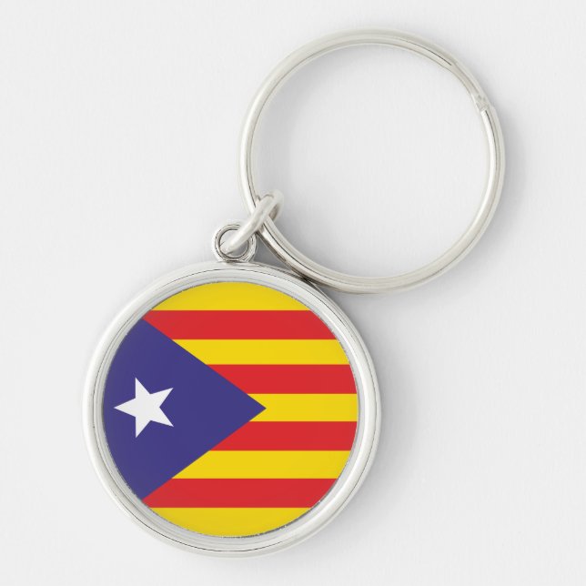 Catalan flag "Serenya" Key Ring (Front)