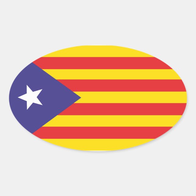 Catalan flag sticker "Serenya" (Front)