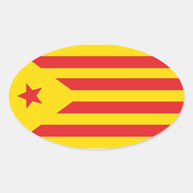 Catalan flag sticker "Serenya" (Front)