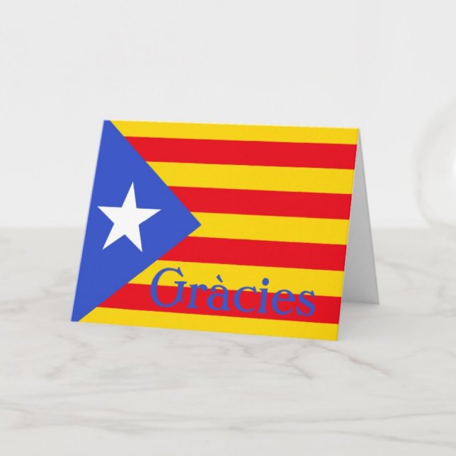 Catalan Flag Thank You Card (Creator Uploaded)