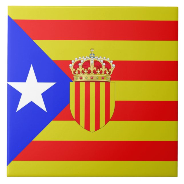 Catalan flag tile (Front)