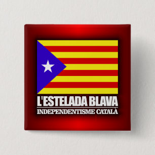 Catalan Independence 15 Cm Square Badge