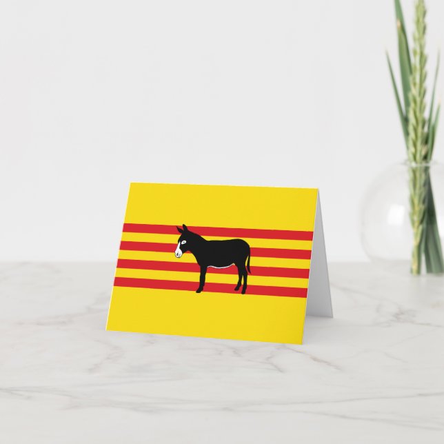 Catalan Senyera Thank You Card (Front)