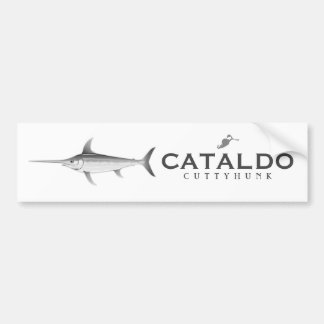 Cataldo Cuttyhunk Golf Cart Sticker Black White
