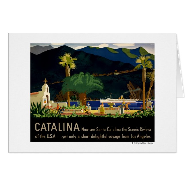 Catalina by Otis Shepard, c. 1935.  (Front Horizontal)