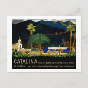 Catalina by Otis Shepard, c. 1935.  Postcard