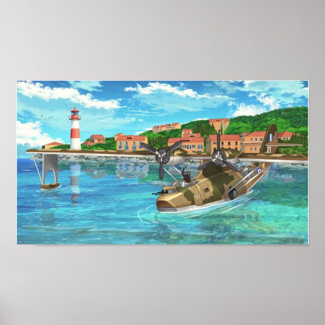 Catalina in a Greek island Poster (Front)