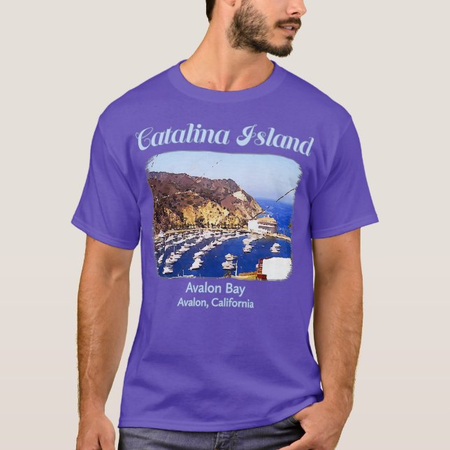 Catalina Island Avalon Bay California beach T-Shirt (Front)