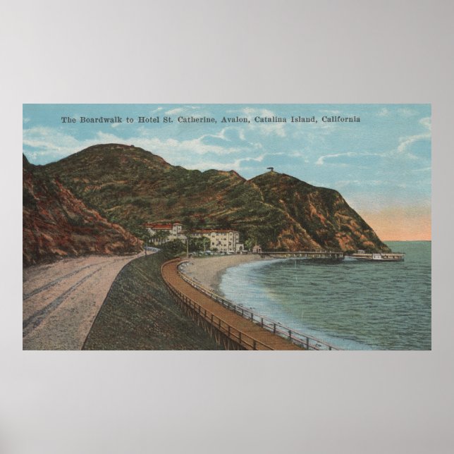 Catalina Island, CA - Hotel St. Catherine Poster (Front)