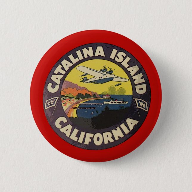 Catalina Island California 6 Cm Round Badge (Front)