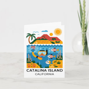 Catalina Island California Hiking Card