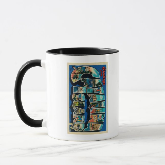 Catalina Island, California - Large Letter Mug (Left)