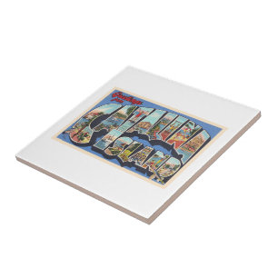 Catalina Island California Large Letter Postcard Tile