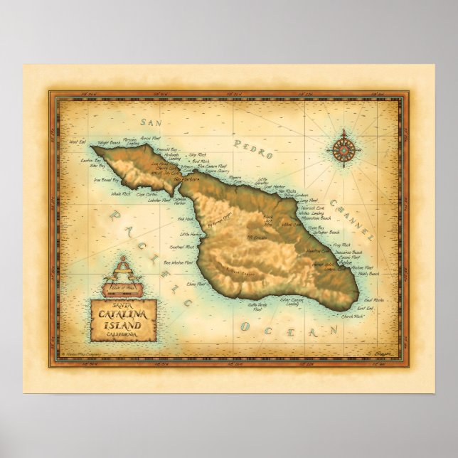 Catalina Island California Poster (Front)