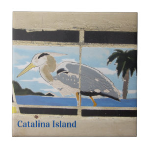 CATALINA ISLAND CERAMIC TILE BIRD OF CATALINA