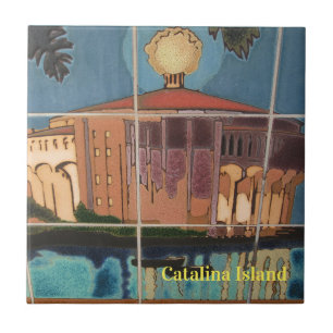 CATALINA ISLAND CERAMIC TILE CASINO NIGHTS