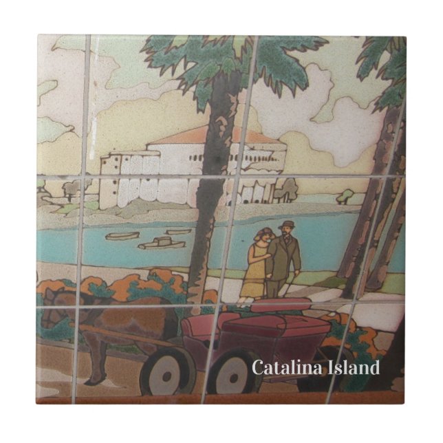 CATALINA ISLAND CERAMIC TILE CASINO STROLL (Front)