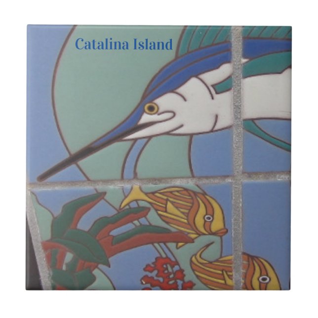 CATALINA ISLAND CERAMIC TILE CATALINA MARLIN (Front)
