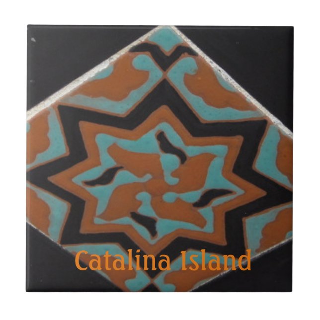 CATALINA ISLAND CERAMIC TILE SHAPES OF CATALINA (Front)