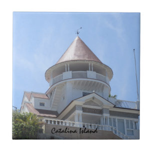 CATALINA ISLAND CERAMIC TILE VIEW FROM THE TOP