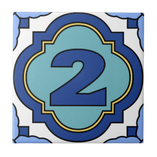 Catalina Island Number Address Tile 2