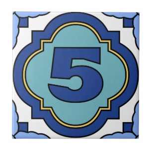 Catalina Island Number Address Tile 5