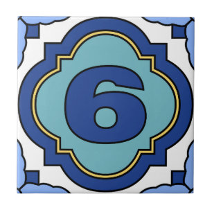 Catalina Island Number Address Tile 6