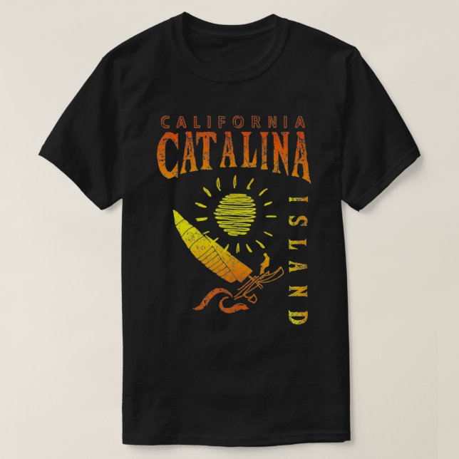 Catalina Island Sailing CA  T-Shirt (Design Front)