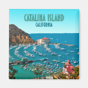 Catalina Island Santa Catalina California Vintage Magnet
