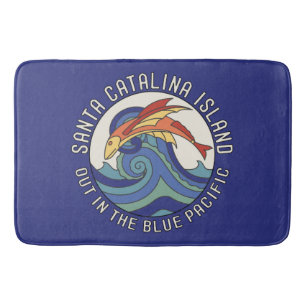 Catalina Island Tile Design Bath Mat