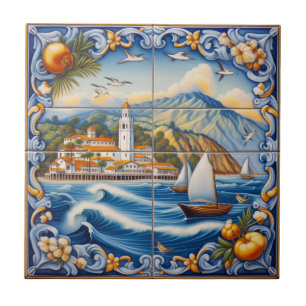 Catalina Island Tile- Ornate-2 sizes Tile
