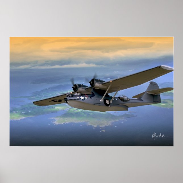 Catalina Over Islands Poster (Front)