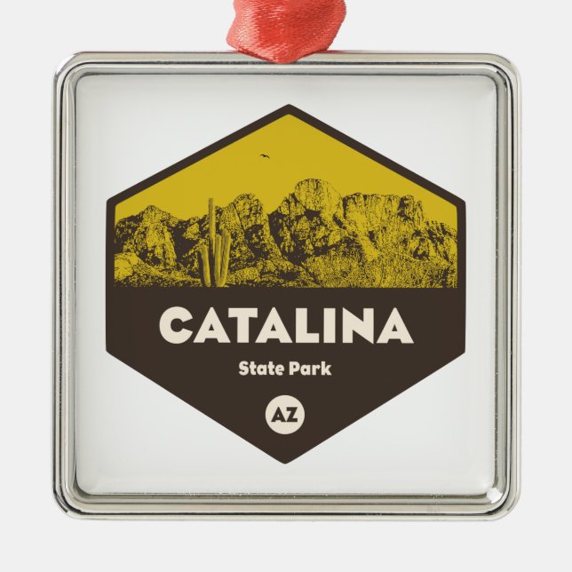 Catalina State Park, Arizona Metal Tree Decoration (Front)