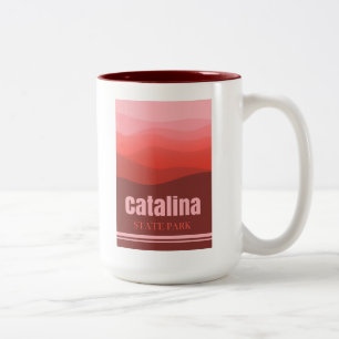 Catalina State Park Arizona Red Hills Two-Tone Coffee Mug
