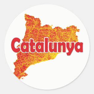 Catalonia Classic Round Sticker