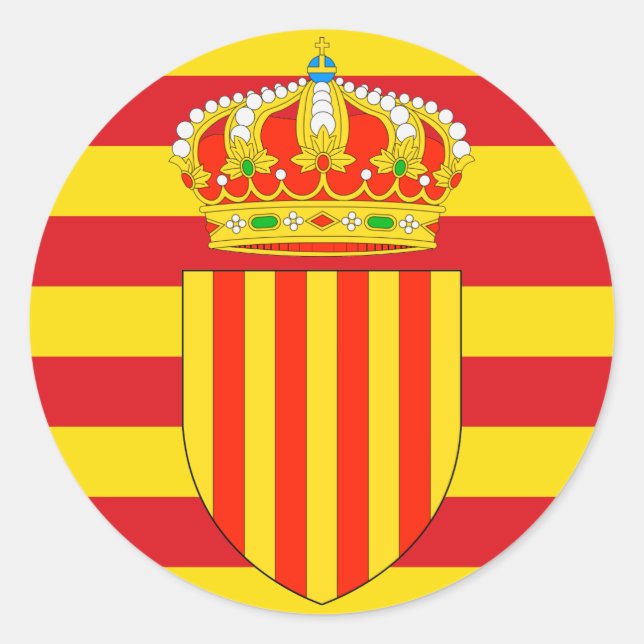 Catalonia Classic Round Sticker (Front)