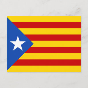 Catalonia Estelada Flag Postcard
