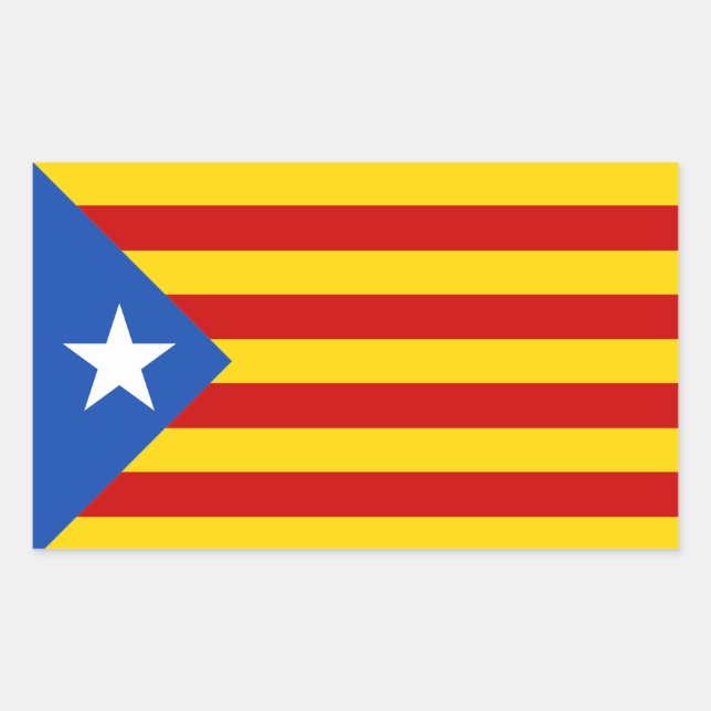 Catalonia Estrellada Flag Sticker (Front)