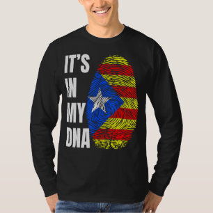 Catalonia Fingerprint DNA Biometry Flag Estelada B T-Shirt