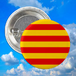 Catalonia Flag & Catalan - La Senyera fashion<br><div class="desc">Buttons: Catalonia & Catalan flag "official version" = La Senyera - love my country,  fashion,  travel,  holiday,  national patriots / sports fans</div>