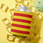 Catalonia Flag & Catalan - La Senyera /holiday Can Cooler<br><div class="desc">Can Coolers: Catalonia & Catalan flag "official version" = La Senyera - love my country,  fashion,  travel,  holiday,  national patriots / sports fans</div>